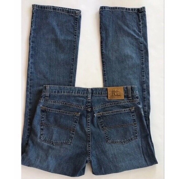 Polo Ralph Lauren Women’s Kelly Bootcut Mid Rise Blue Jeans Size 8X32 - Picture 1 of 8